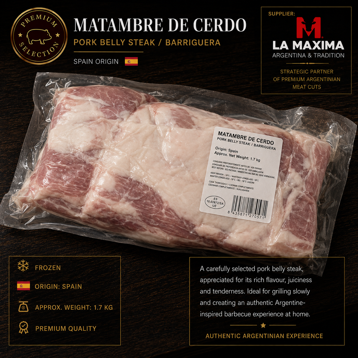 Secreto Iberico / Matambre de cerdo - 1.8 Kg aprox.