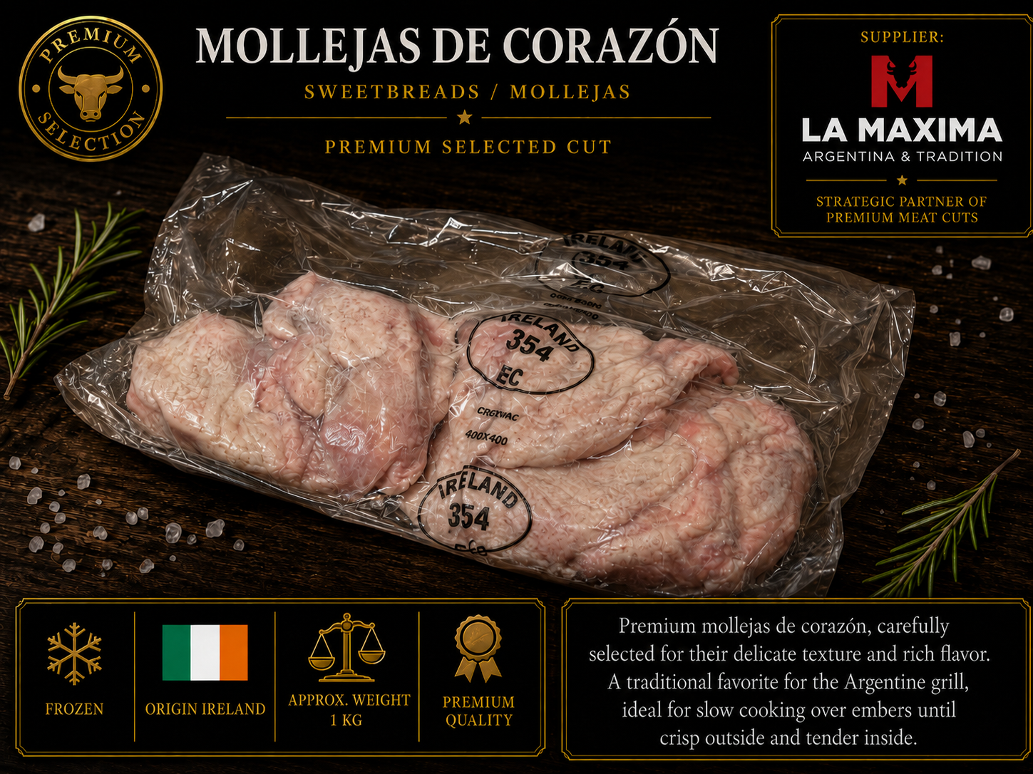 Molleja de corazón - 1 Kg aprox.
