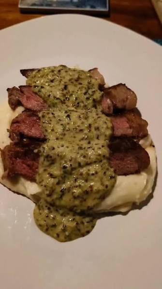 Entraña con Mostaza Dijon y Estragón